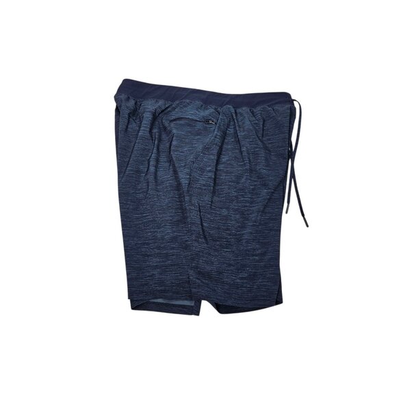 Lululemon T.H.E. Short Lined Men's XL Heatheres Blue Drawstring Athletic Shorts - Picture 6 of 12